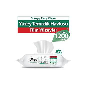 Sleepy Easy Clean Yzey Temizlik Havlusu 12x100 (1200 Yaprak)