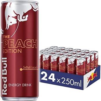 Red Bull Enerji Iecei, eftali, 250 ml (24'l Paket, 24 x 250 Ml)