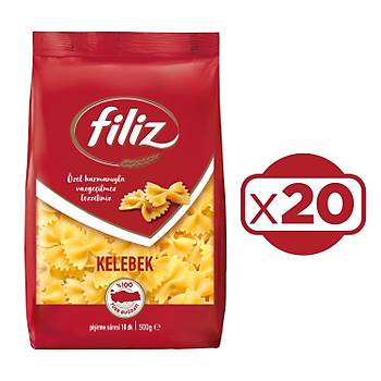 Filiz Makarna Kelebek 500gr X 20 Adet