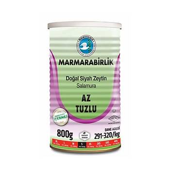 Marmarabirlik Az Tuzlu Siyah Zeytin 800 Gr S 291-320/kg