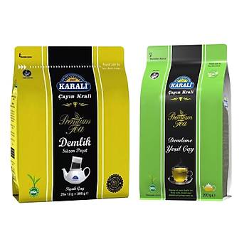 Karali Premium Demlik Poet ay 300 gr + Demleme Yeil ay 200 gr