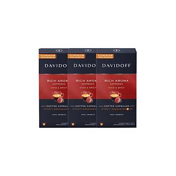 Davidoff Rich Aroma Espresso Vivid & Spicy Kapsl Kahve 10'lu x 3 Adet