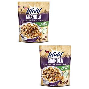 Eti Lifalif Granola Kuru Vineli, Kakao Parackl, Fndkl 200 g x 2 Adet