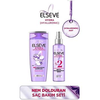 Elseve Hydra [hyaluronic] Nem Dolduran ampuan 360ml Nem le Dolgunlatran Serum 150ml Seti