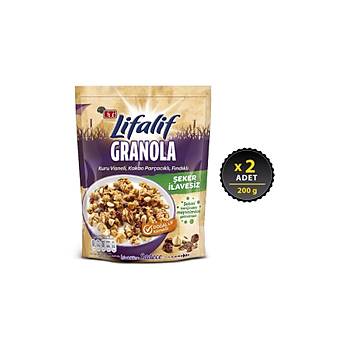 Eti Lifalif Granola Kuru Vineli, Kakao Parackl, Fndkl 200 g x 2 Adet