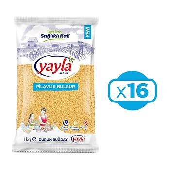 Yayla Pilavlk Bulgur 1 kg x 16 Adet (16 kg)