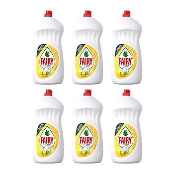 Fairy Bulak Deterjan 1500 ml Limon x 6 Adet