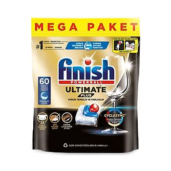 Finish Ultimate Plus Hepsi Bir Arada 60 Kapsl Bulak Makinesi Deterjan Tableti