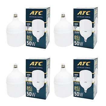 ATC Led Bulb Ampul 50 W Beyaz Ik x 4 Adet