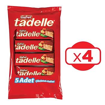 Tadelle ikolatal Gofret 5'li 175 G x 4 Paket