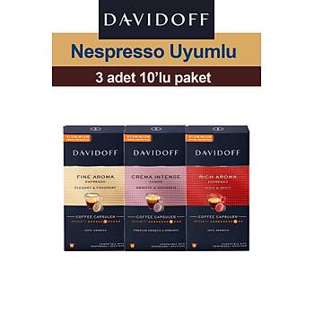 Davidoff Nespresso Uyumlu Kapsl Kahve Seti | Fine - Rich - Intense