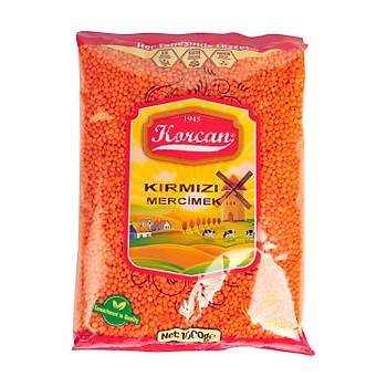 Korcan Krmz Mercimek 1 kg x 8 Adet