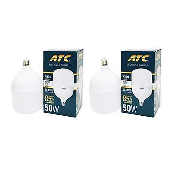 ATC Led Bulb Ampul 50 W Beyaz Ik 2 li