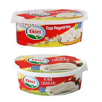 Ekici Top Peynirim 200 gr + Peynir ubuklar 200 gr 2 li Set