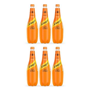 Schweppes Mandalina Aromal Gazl ecek 1 Lt X 6 Adet