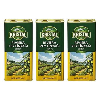 Kristal Riviera Zeytinya Teneke 3 x 5 L