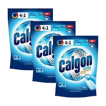 Calgon 41 Arada Ultra Konsantre Toz Kire nleyici 750 gr x 3 Adet