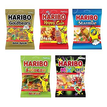 Haribo Parti Boy 160 gr 5 li Karma Paket