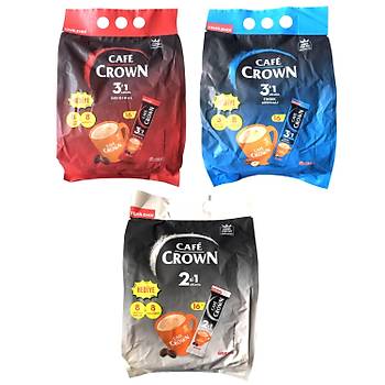 Cafe Crown 16 l Kahve / Original / Fndkl / 2 si Arada 3 l Karma Paket