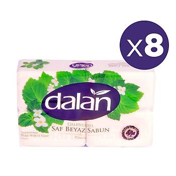 Dalan Saf Beyaz Klasik Kalp Sabun 1000 gr X 8 Adet