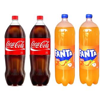 Coca-Cola Fanta 2 lt 4 l Karma Paket 