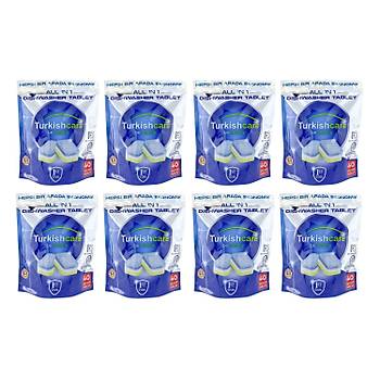 Turkishcare Hepsi 1 Arada 40 l Bulak Makinas Tableti x 8 Paket (320 Tablet)