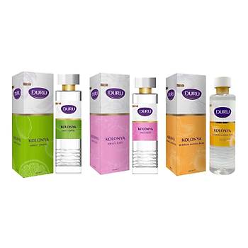 Duru Kolonya 400 ml 3 l Karma Set / Limon / Mandalina / Kiraz iei