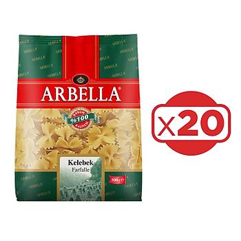 Arbella Kelebek Makarna 500 gr x 20 Adet