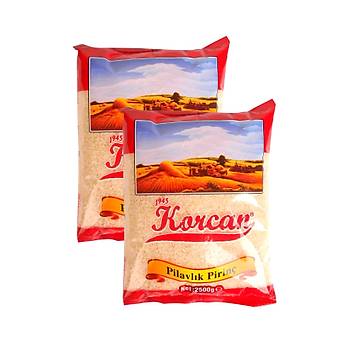 Korcan Pilavlk Pirin 2500 gr 2 li (5 kg)