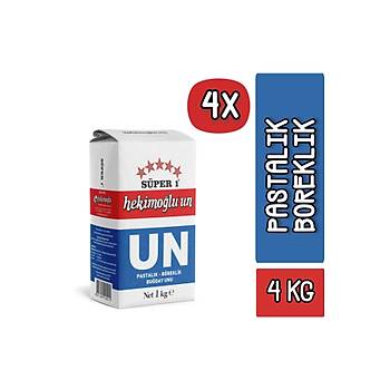 Hekimolu Un 1 Kg Pastalk - Breklik Buday X 4 Adet