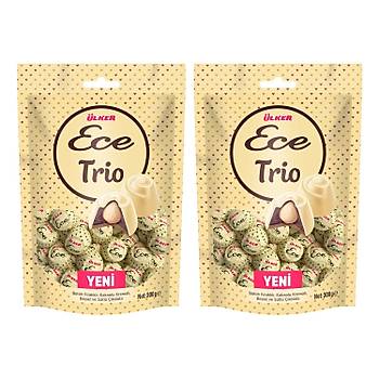 lker Ece Trio Btn Fndkl Beyaz ve Stl ikolata 300 gr 2 li