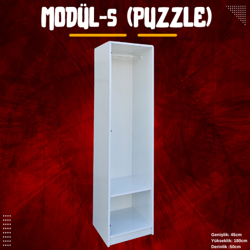 Puzzle Modler Elbise Dolab - Kendi Dolabn Tasarla