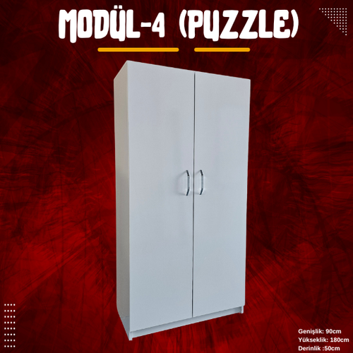 Puzzle Modler Elbise Dolab - Kendi Dolabn Tasarla