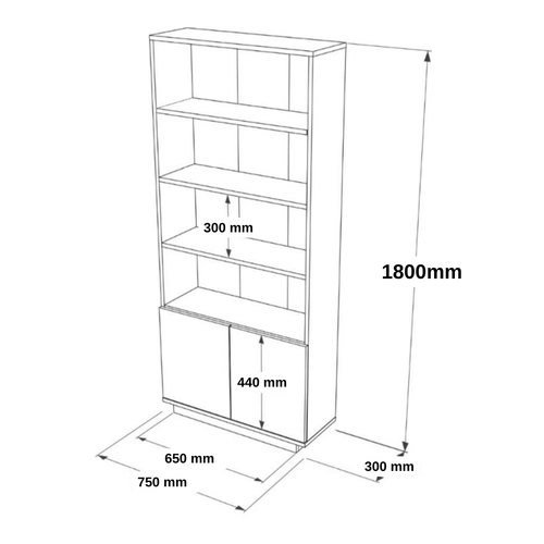 Eterna Kitaplk A.am-Antrasit Gri