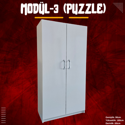 Puzzle Modler Elbise Dolab - Kendi Dolabn Tasarla