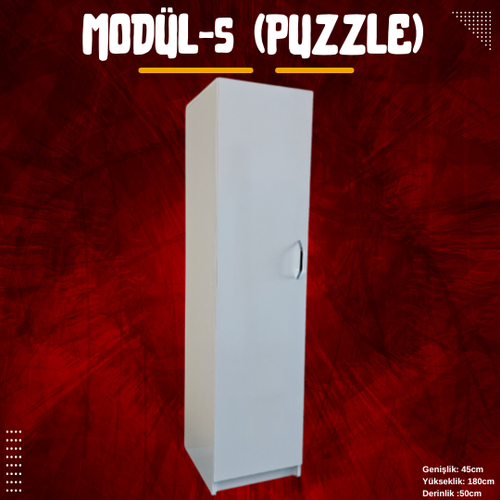 Puzzle Modler Elbise Dolab - Kendi Dolabn Tasarla