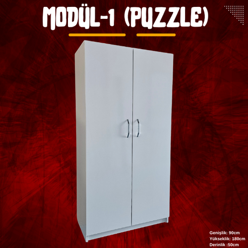 Puzzle Modler Elbise Dolab - Kendi Dolabn Tasarla