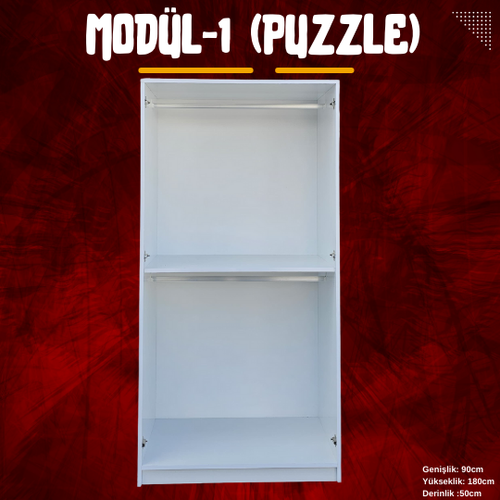 Puzzle Modler Elbise Dolab - Kendi Dolabn Tasarla