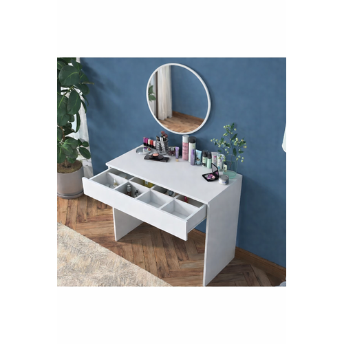 Safir Makyaj Masas� Yuvarlak Aynal�