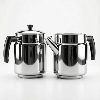 Kahveci �elik Demlik 3 Numara 1,9 lt - (304 Kalite)