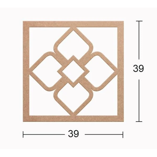 Boyanabilir Dekoratif Desen Duvar Dekorasyonu 39x39 cm mdl17