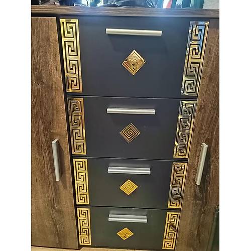 Pleksi Ss Akrilik Ayna Gm Motif Desenli Duvar Tavan Ss Ev Dekorasyonu mdl2