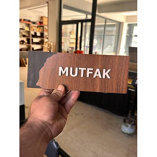Wooden Seri Ynlendirme Tabela Levha MDL 2