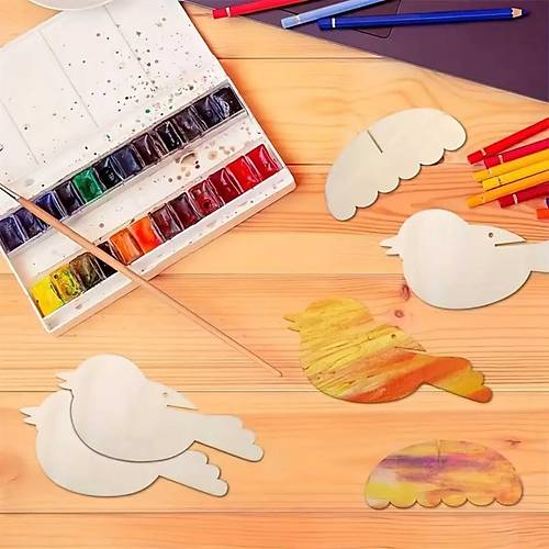Sevimli Ku Ahap Etkinlik Boyama Okul Aktivite Sanat 10 Adet