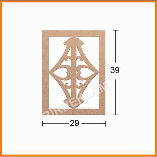 Boyanabilir Dekoratif Desen Duvar Dekorasyonu 39x29 cm mdl5
