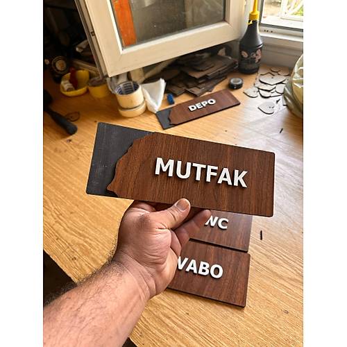 Wooden Seri Ynlendirme Tabela Levha MDL 2