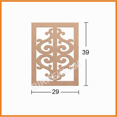 Boyanabilir Dekoratif Desen Duvar Dekorasyonu 39x29 cm mdl9