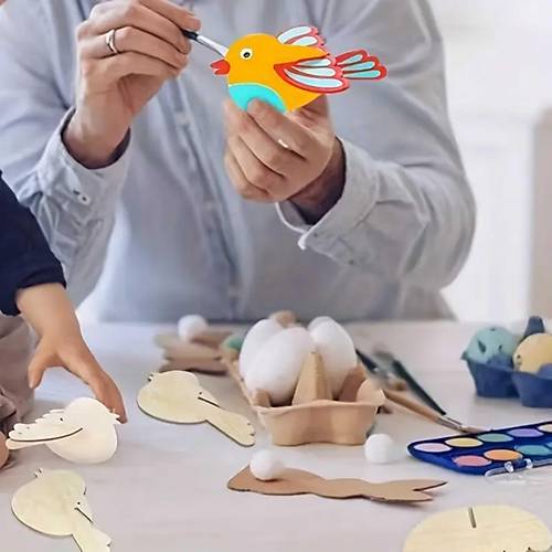 Sevimli Ku Ahap Etkinlik Boyama Okul Aktivite Sanat 10 Adet