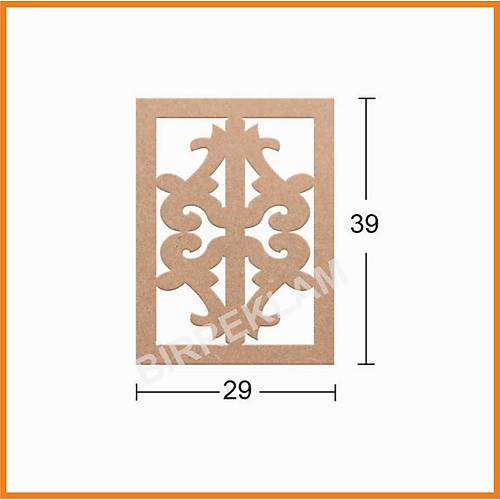 Boyanabilir Dekoratif Desen Duvar Dekorasyonu 39x29 cm mdl6