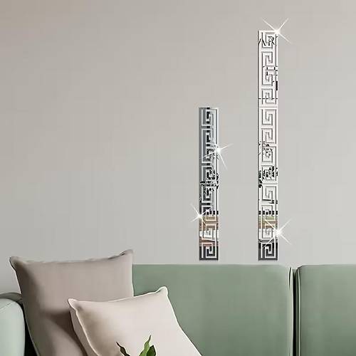 Pleksi Ss Akrilik Ayna Gm Motif Desenli Duvar Tavan Ss Ev Dekorasyonu mdl2